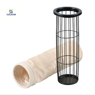 Filtro de sacos de poeira de fibra de vidro Resistente ao calor com 55%-95% de eficiência