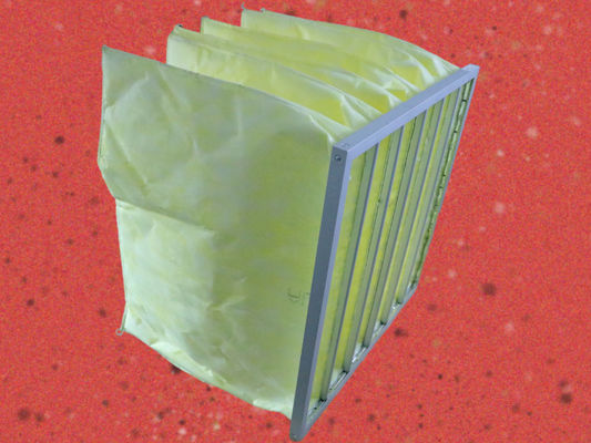 Média sintética de aço galvanizado G4 8 bolsos Sistemas de filtração Hepa Verde
