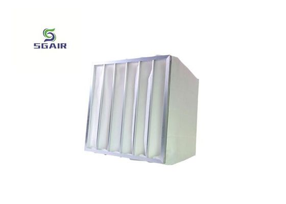 99.97% F9 Alumínio Filtro de Saco, Filtro de Fibra Sintética Para Ar Condicionado