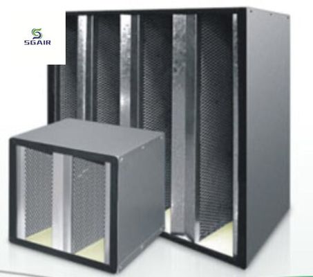 Filtro de ar com combustível de carbono ativado de tipo V, mais fluxo de ar em espaço limitado, fácil de instalar.