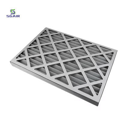 Efeito grosseiro F6 Ar condicionado Filtros Hepa Tipo dobrável Filtro de painel plissado