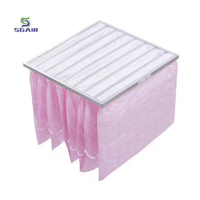 Tipos emoldurados Filtro de saco de bolso Grande capacidade de armazenamento de poeira