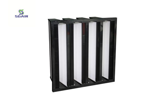 Filtros de ar plissados de alta eficiência de filtragem F9 12x24x12 para salas limpas