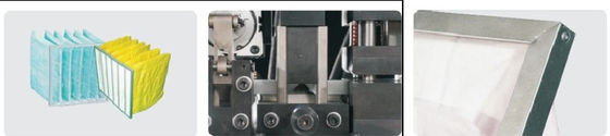 Máquina de fabricação de filtros de bolso de moldura de quadro externo totalmente automática Corte lateral