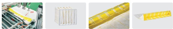 Equipamento de produção de filtros totalmente automático de 380 V / Máquina de fabricação de sacos de filtro