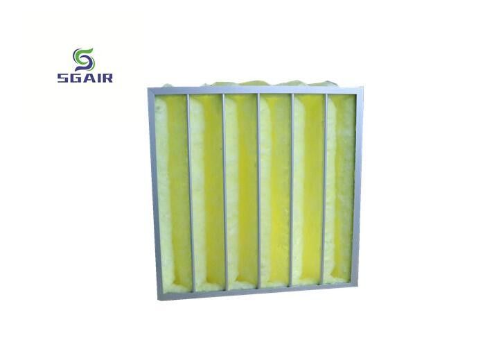 Filtro de sacos de alumínio G3 99,97% com grande área de mídia e capacidade de retenção de poeira
