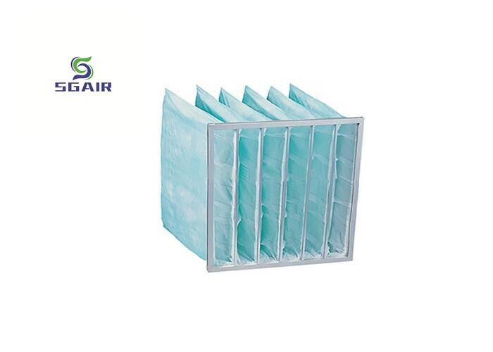 De grande resistência	O filtro de saco T de Hepa deu forma à curvatura do metal para o quadro galvanizado