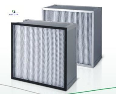 Filtro HEPA de plissagem profunda para sistemas industriais de ventilação