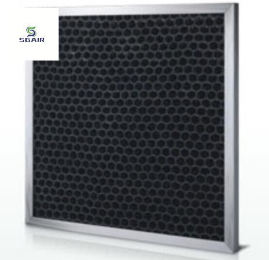 Filtro de ar de carbono ativado com honeycomb melhor adsorção e desempenho aerodinâmico
