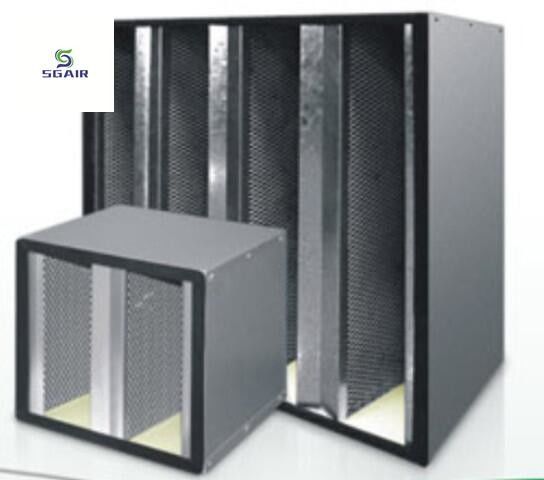 Filtro de ar com combustível de carbono ativado de tipo V, mais fluxo de ar em espaço limitado, fácil de instalar.