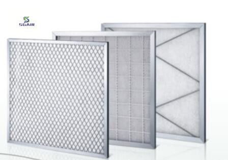 Painel HEPA pré-filtro lavável com baixa resistência