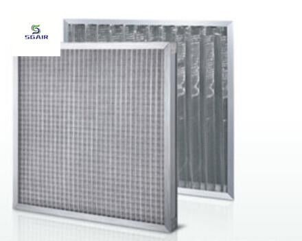 Prefiltro de malha de metal de camadas múltiplas com malha de alumínio ondulado e malha SS