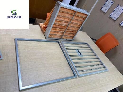 Quadro galvanizado de filtro de ar GI Hepa com alta resistência
