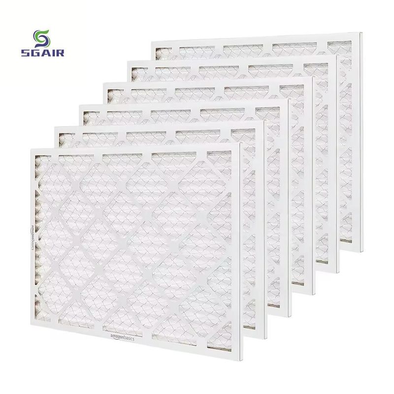 20x25x1 HVAC pré-filtro de ar painel de cartão plissado para forno AC