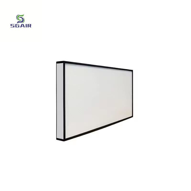 Filtro de ar de fibra de vidro de alta temperatura com estrutura de aço inoxidável