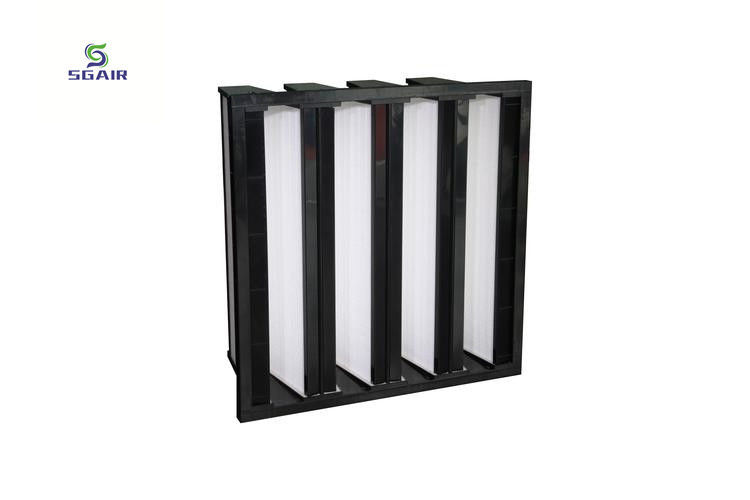 Filtros de ar plissados de alta eficiência de filtragem F9 12x24x12 para salas limpas